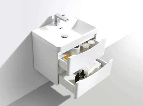 Example image of Italia Furniture Bali Bathroom Furniture Pack 03 (Gloss White).
