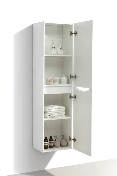 Example image of Italia Furniture Bali Bathroom Furniture Pack 09 (Gloss White).