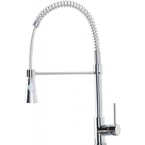 Larger image of Hydra Braga Rinser Kitchen Tap With Swivel Spout (Chrome).