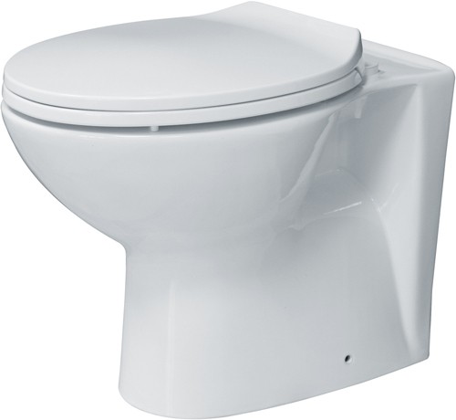 Larger image of Hydra Back To Wall Toilet With Seat. Horizontal Outlet.  Size 360x530mm.