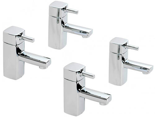 Larger image of Hydra Chester Basin & Bath Taps Pack (Chrome).