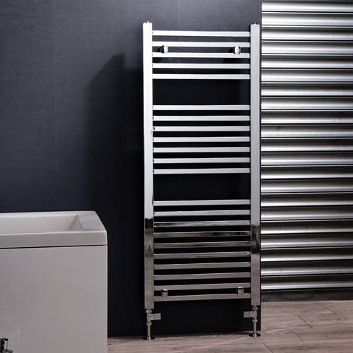 Larger image of Oxford Talon Straight Towel Radiator 1200x500mm (Chrome).