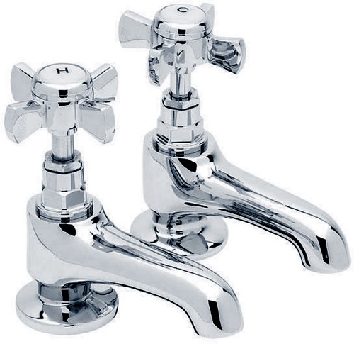 Larger image of Hydra Eton Bath Taps (Pair, Chrome).