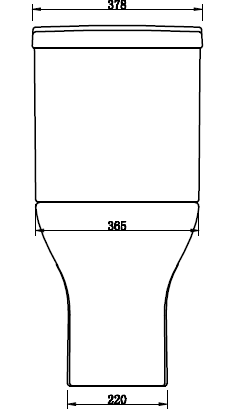 Technical image of Oxford Fair Corner Toilet With Cistern & Slimline Seat (WRAS).