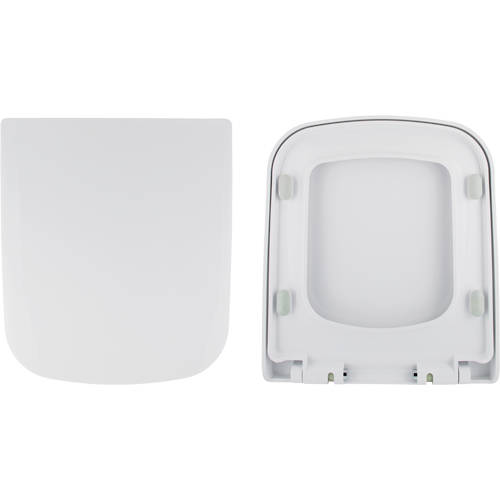 Larger image of Oxford Fair PP Wrapover, Top Fixing Toilet Seat (White).