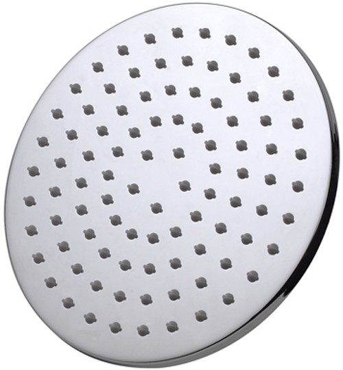 Example image of Hydra Showers Round Shower Head With Ceiling Mounting Arm (200mm).