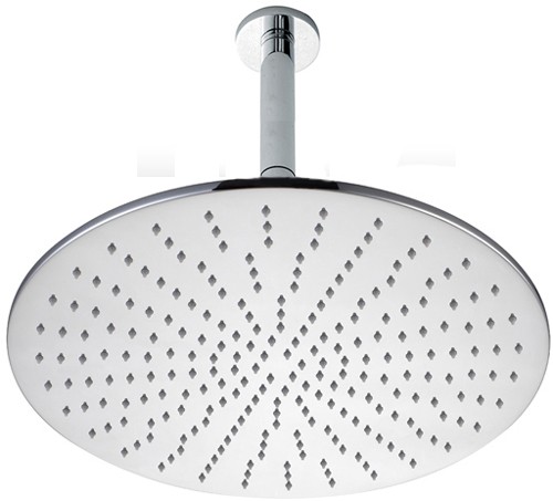 Larger image of Hydra Showers Extra Large Round Shower Head & Arm (400mm).