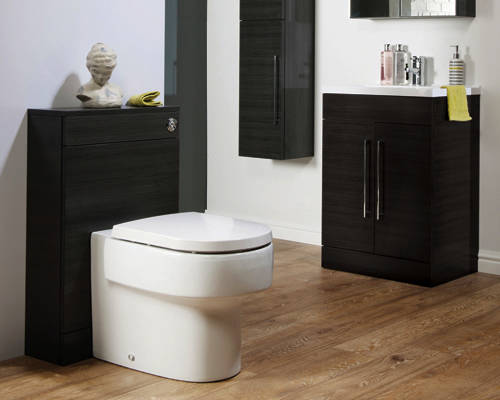 Example image of Italia Furniture WC Unit 500mm (Black).