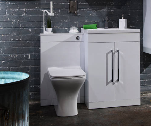 Example image of Italia Furniture WC Unit 500mm (Gloss White).