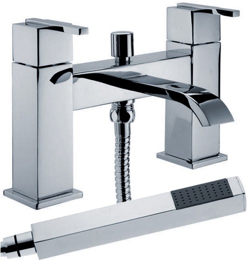 Larger image of Hydra Norton Bath Shower Mixer Tap With Shower Kit (Chrome), CLEARNACE.