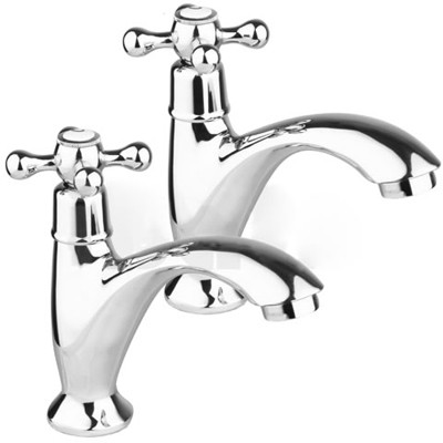 Larger image of Hydra Oxford Basin Taps (Pair, Chrome).