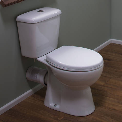 Larger image of Oxford Unison Close Coupled Toilet With Cistern & Soft Close Seat.