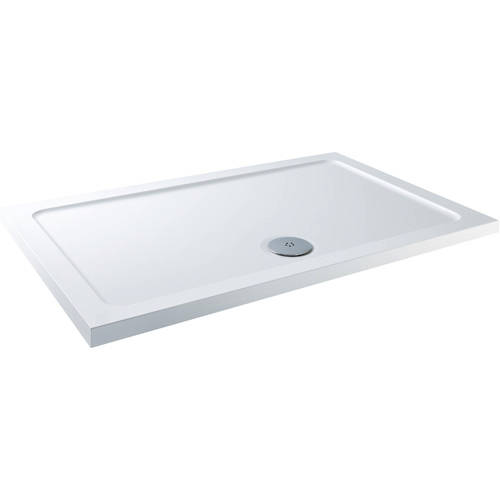 Larger image of Tuff Trays Rectangular Stone Resin Shower Tray & Waste 1400x800mm (LP).