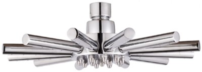 Example image of Hydra Showers Twin Thermostatic Shower Valve, Ceiling Arm & Star Head.