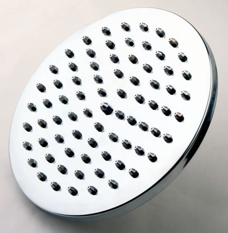 Example image of Hydra Showers Round Shower Head With Swivel Knuckle (205mm, Chrome).