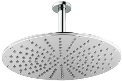 Larger image of Hydra Showers Large Round Shower Head & Arm (300mm, Chrome).