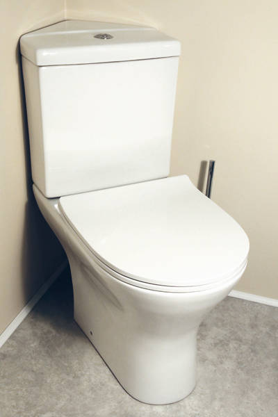 Example image of Oxford Spek Bathroom Suite, Corner Toilet, Seat, Corner Basin & Pedestal.