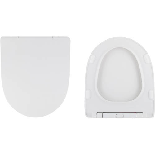 Larger image of Oxford Spek Slimline Heavy Duty Soft Close Toilet Seat (White).
