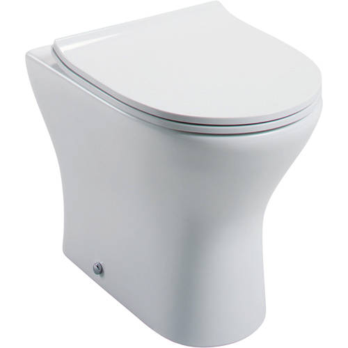 Larger image of Oxford Spek Back To Wall Toilet Pan & Slimline Seat.