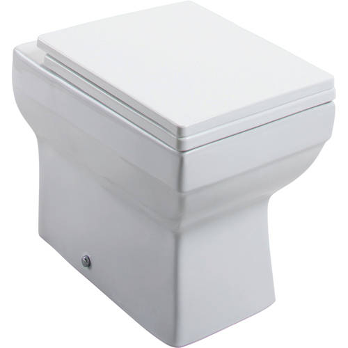 Larger image of Oxford Dice Back To Wall Toilet Pan & Soft Close Seat.