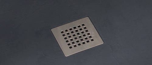 Example image of Slate Trays Offset Quad Shower Tray With Waste 1200x800 (Anthracite, LH).