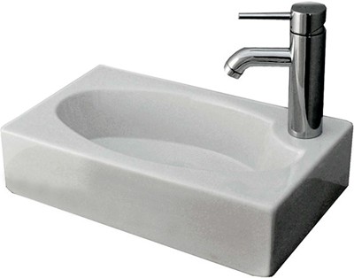 Example image of Hydra Cloakroom Vanity Unit With Basin (Black), Size 450x860mm.