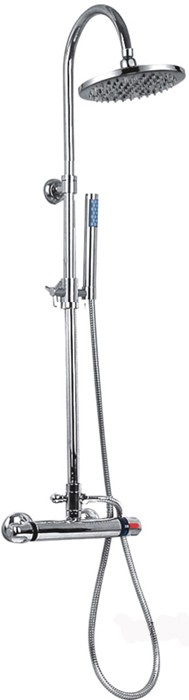 Larger image of Hydra Thermostatic Shower Set With Valve, Riser And Apron Head.