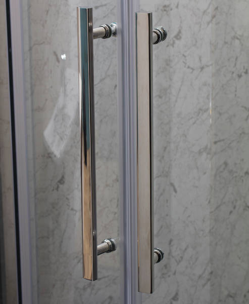 Example image of Oxford En Suite Bathroom Pack With 900x760mm Offset Enclosure (LH, 8mm).