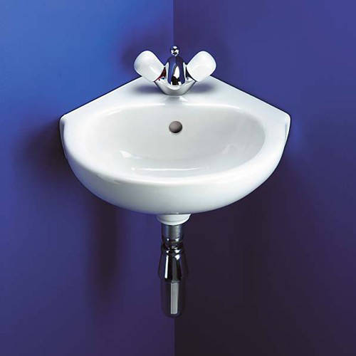 Larger image of Ideal Standard Studio 1 Tap Hole Corner Basin. 450mm.