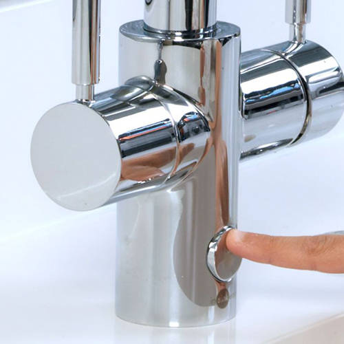 Example image of InSinkErator Hot Water 4N1 U Shape Steaming Hot Kitchen Tap (Velvet Black). CLEARANCE.
