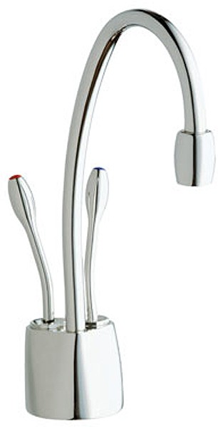 Larger image of InSinkErator Hot Water Steaming Hot & Cold Filtered Kitchen Tap (Satin Nickel).
