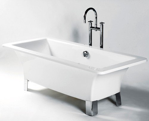 Larger image of Hydra Majestic 1700 Square modern freestanding bath.