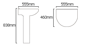 Technical image of Hydra Complete Shower Bath Suite With 2 Screens. (Right Hand). 1500x750mm.