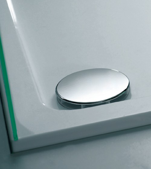 Example image of JT40 Fusion Slimline Gloss Rectangular Shower Tray. 1200x800x40mm.