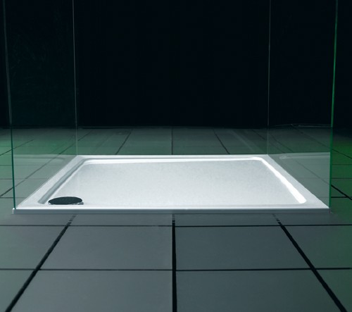 Example image of JT40 Fusion Slimline Matt Rectangular Shower Tray. 1000x900x40mm.