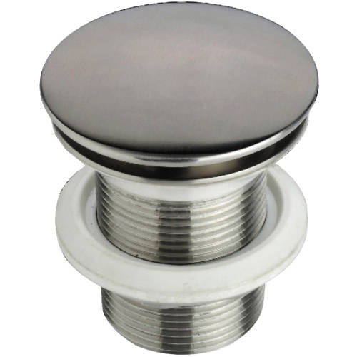Larger image of JTP Inox Freeflow Basin Waste (Unslotted, Stainless Steel).