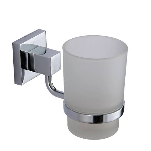 Kartell Pure Tumbler & Holder (Chrome).