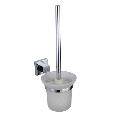 Kartell Pure Toilet Brush & Holder (Chrome).