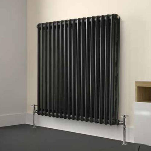 Kartell Anthracite K-Rad Laser Klassic Horizontal Radiator 1010X600mm (3 Col, Anthr).