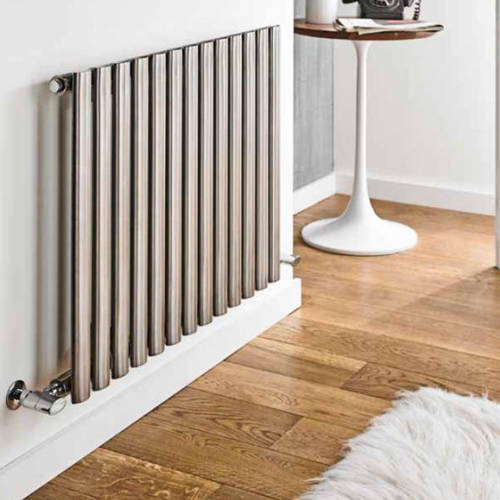 Larger image of Kartell K-RAD Aspen Radiator 400W x 600H mm (Single, Stainless Steel).