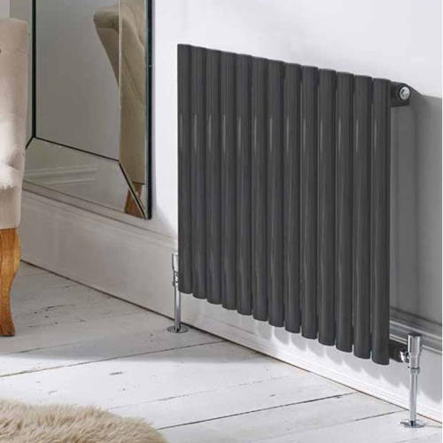 Kartell Anthracite K-Rad Aspen Radiator 540W X 600H Mm (Single, ).