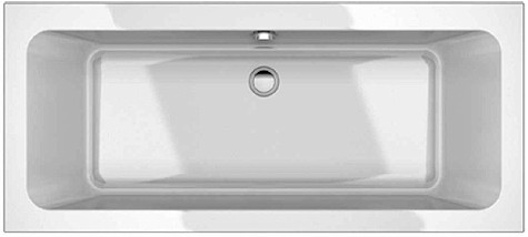 Larger image of Hydra Options Double Ended Acrylic Bath With Legs. 1700x750mm.