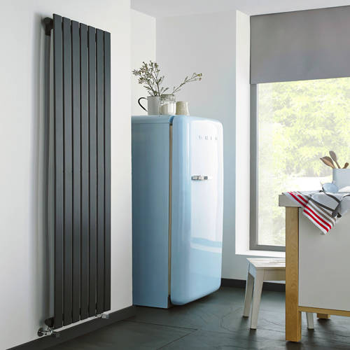 Kartell Anthracite K-Rad Boston Vertical Radiator 480W X 1800H Mm (Anthracite).