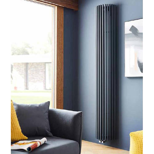 Larger image of Kartell K-RAD Cincinnati Vertical Radiator 351W x 2000H mm (Anthracite).