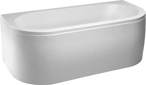 Larger image of Hydra Delta Freestanding Bath With Panel. 1700x800mm.