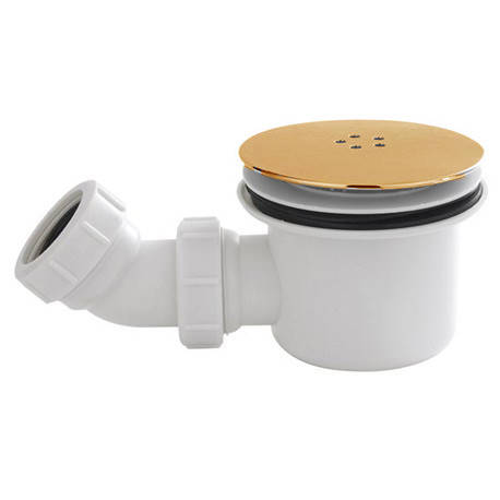 Kartell Wastes Fast Flow Shower Tray Waste (90Mm, Brass).