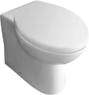 Larger image of Hydra G4K Back To Wall Toilet Pan With Soft Close Seat.