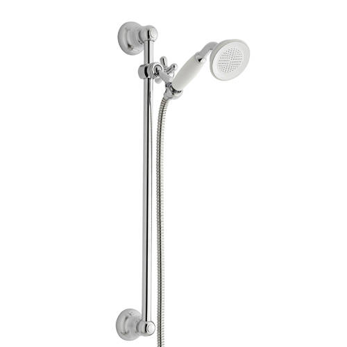 Example image of Kartell Pure Traditional Exposed Shower Valve With Slide Rail Kit (Chrome).