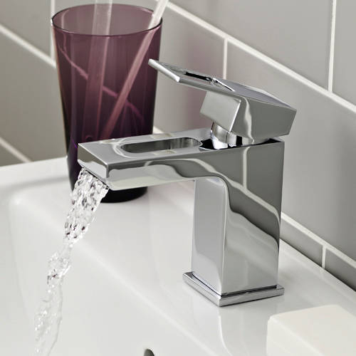 Example image of Kartell Kourt Basin & Bath Filler Tap Pack (Chrome).