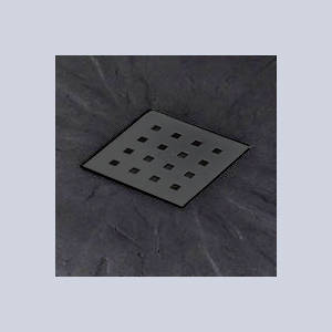 Example image of Slate Trays Rectangular Shower Tray & Graphite Waste 1400x900 (Black).